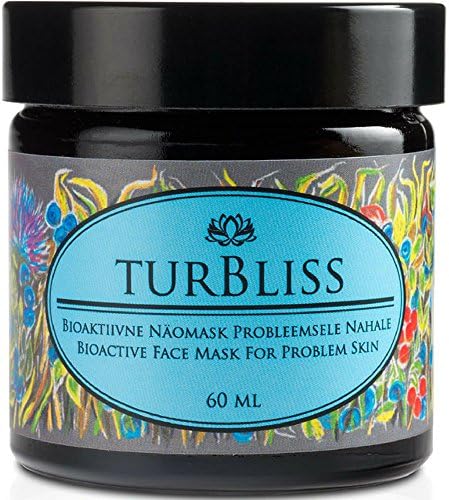 Face Mask for Problem Skin by Turbliss | 100% Natural Facial Exfoliator with Powerful Anti Ageing, Pore & Blackhead Cleansing Properties | Exfoliating & Deep Hydrating Cleanser from Organic Peat