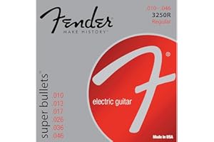 Fender 3250R Super Bullets Nickel Plated Steel Bullet End Electric Guitar Strings - Regular