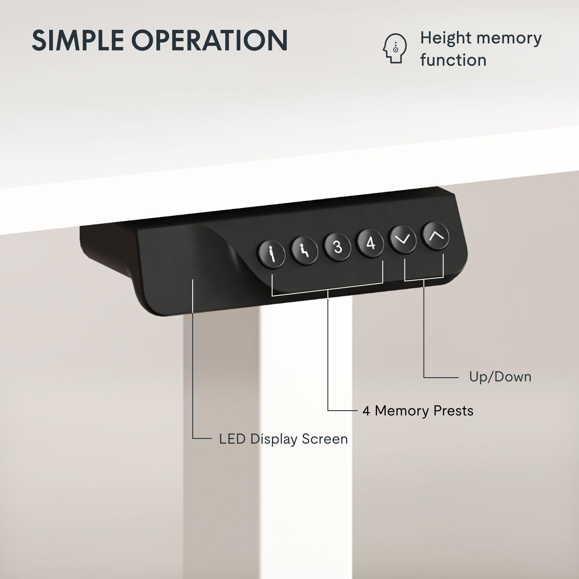 FLEXISPOT 79 x 32 Inch Dual Motor Standing Desk, Computer Desk with Memory Controller, Home Office Desk with Splice Board (White Frame + 79