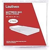 Lauliven 2-Pack Mattress Bag for Moving - Twin/Twin XL Size Mattress Storage Bag - 4 Mil Extra Thick Heavy Duty Mattress Protection Cover - 54 x 96 Inch