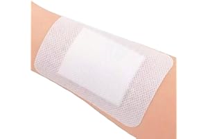 Wound Dressings Adhesive, Dressing Pads Padding with Absorbent Patch, Individually Wrapped(10 x 15cm, 10 Pack)