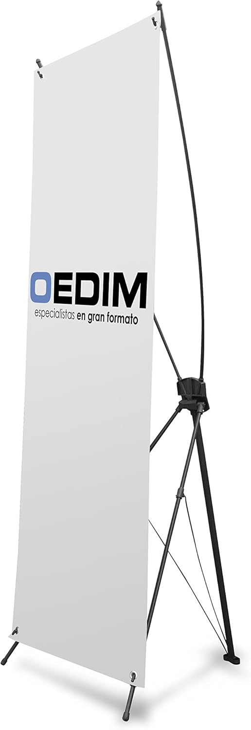 Oedim Banners con Soporte X Personalizado 100x200 Expositor