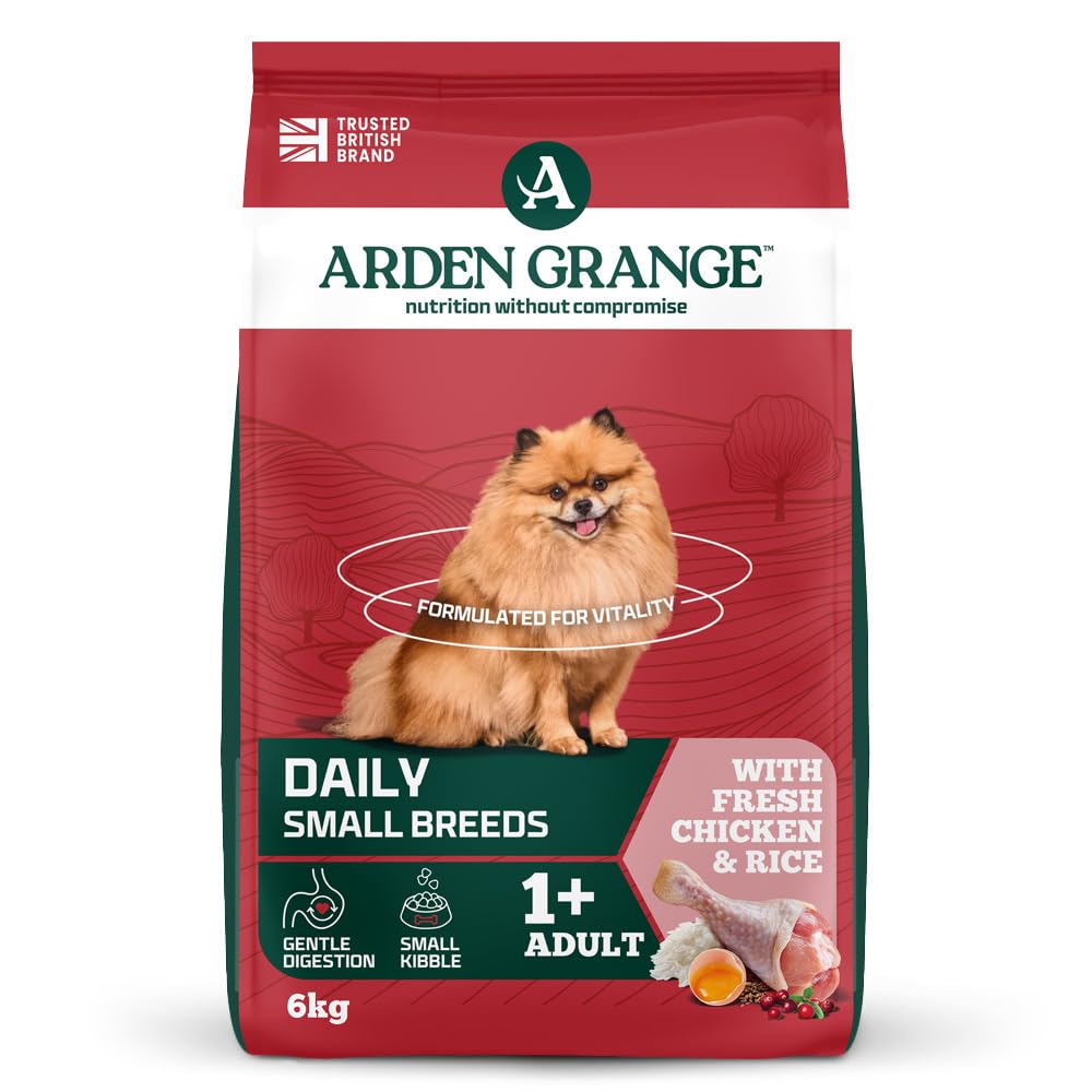 Arden Grange Mini Adult Dry Dog Food with Fresh Chicken and Rice, 6 kg