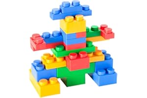 UNiPLAY Mix Soft Building Blocks - 24-Piece Set for Infant Early Learning, Cognitive Development, and Toddler Creative Play - Ages 3 Months+
