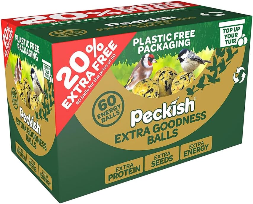 Peckish Extra Goodness Energy Balls 50 Box 20 Percent Extra Free Green