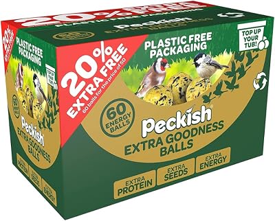 Peckish Extra Goodness Energy Balls 50 Box 20 Percent Extra Free Green