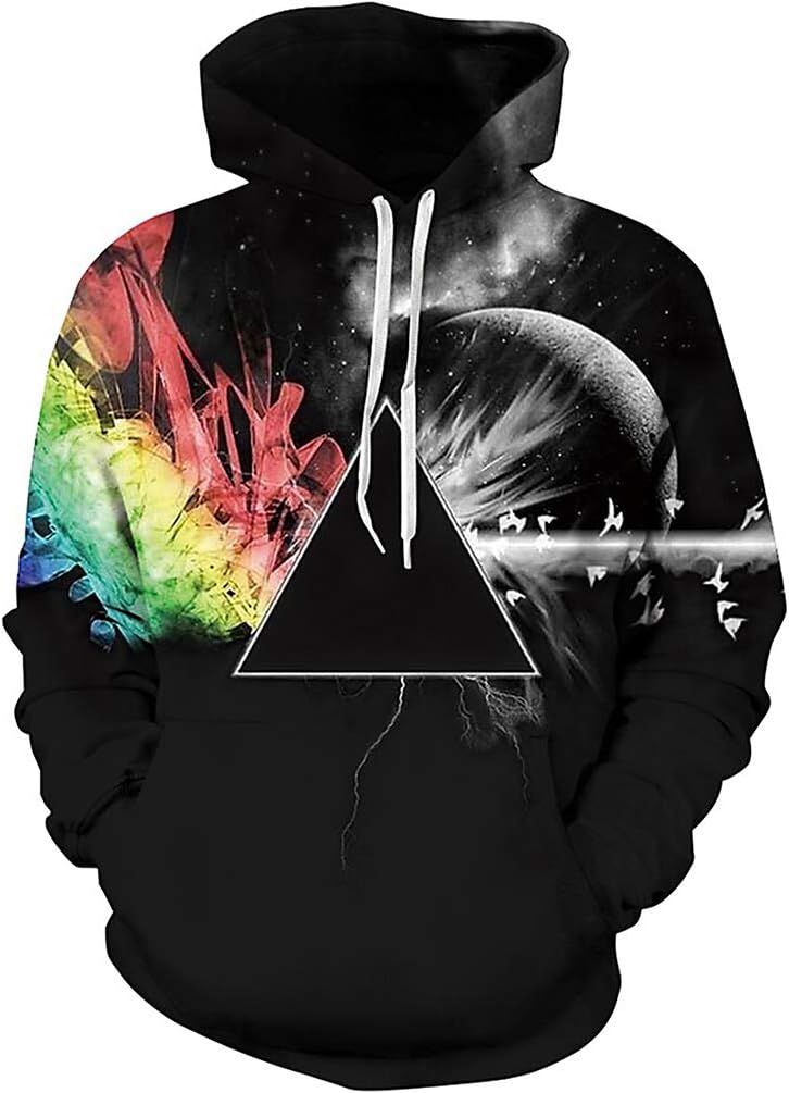 sankill Unisex 3D Digital Pullover Sweatshirt Printed Hoodies Funny Hooded Sweatshirt Pockets