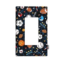 Pznen Sports 1-Gang Rocker Light Switch Covers