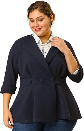 amazon plus size blazers
