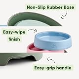Beco Cat Steady Bowl Food & Water Whisker Friendly Coastal Blue view 3