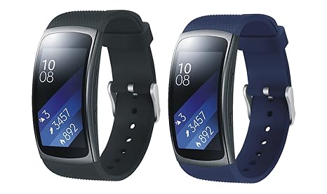 SongNi for Samsung Gear fit 2/Gear Fit2 Pro Watch Correa,[2 Pack] Soft Silicone Sport Replacement Strap Correa for Samsung Gear fit 2/Gear Fit2 Pro ...