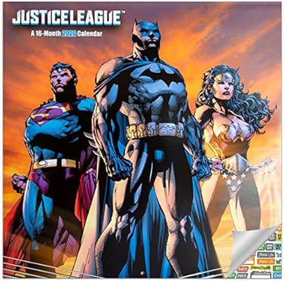 Justice League Calendar 2020 Bundle 2020 Dc Comics Justice League Wall Calendar With Over 100 Calendar Stickers Buy Online At Best Price In Uae Amazon Ae