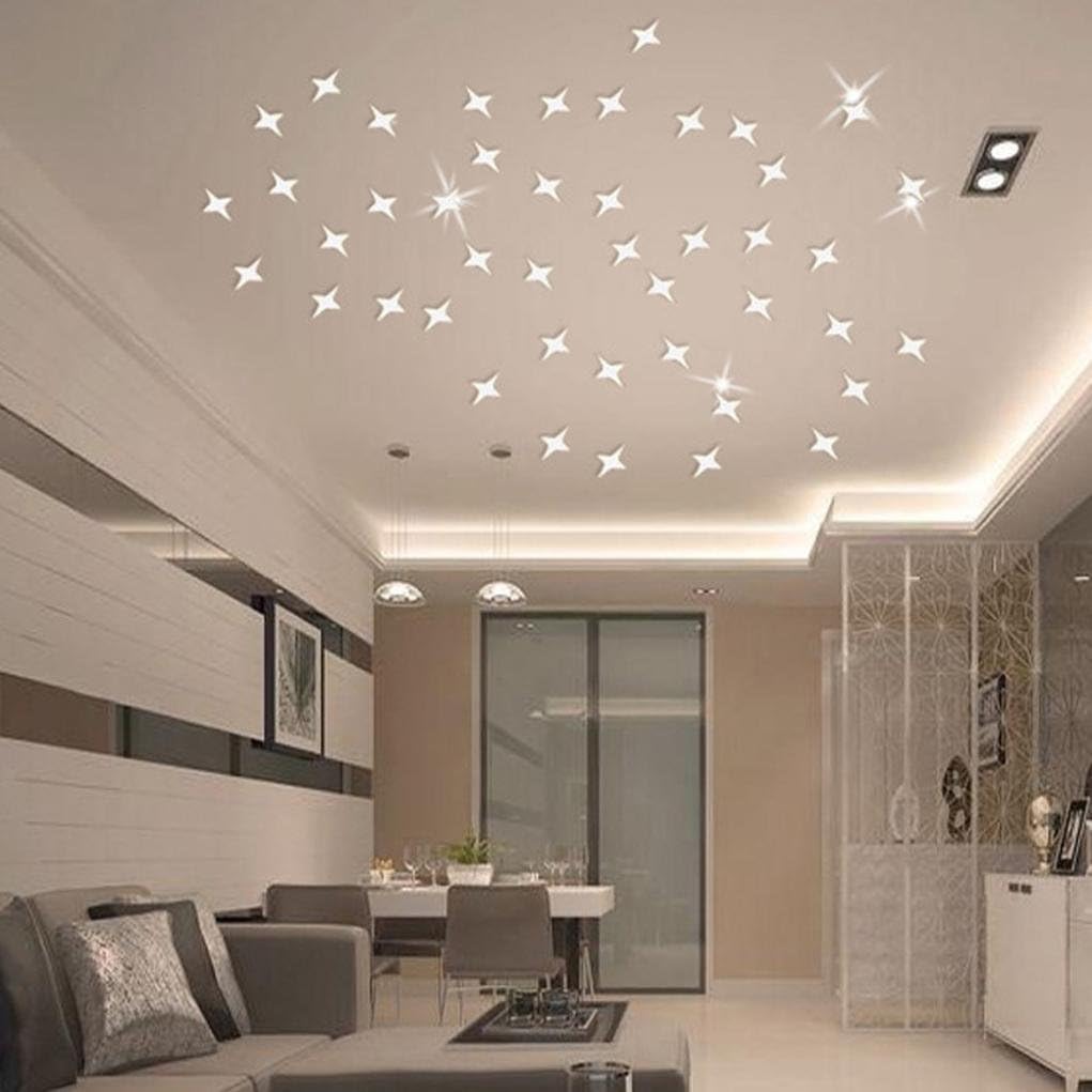 Transer 30pcs Stars Diy Removable Wall Decal Sticker Bedroom