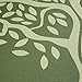 FIT SPIRIT Premium Printed Yoga Mat Green Tree 6mm