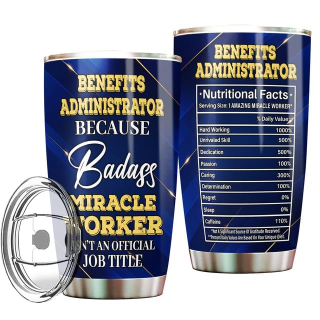 MONIZILUCKY Benefits Administrator Tumbler