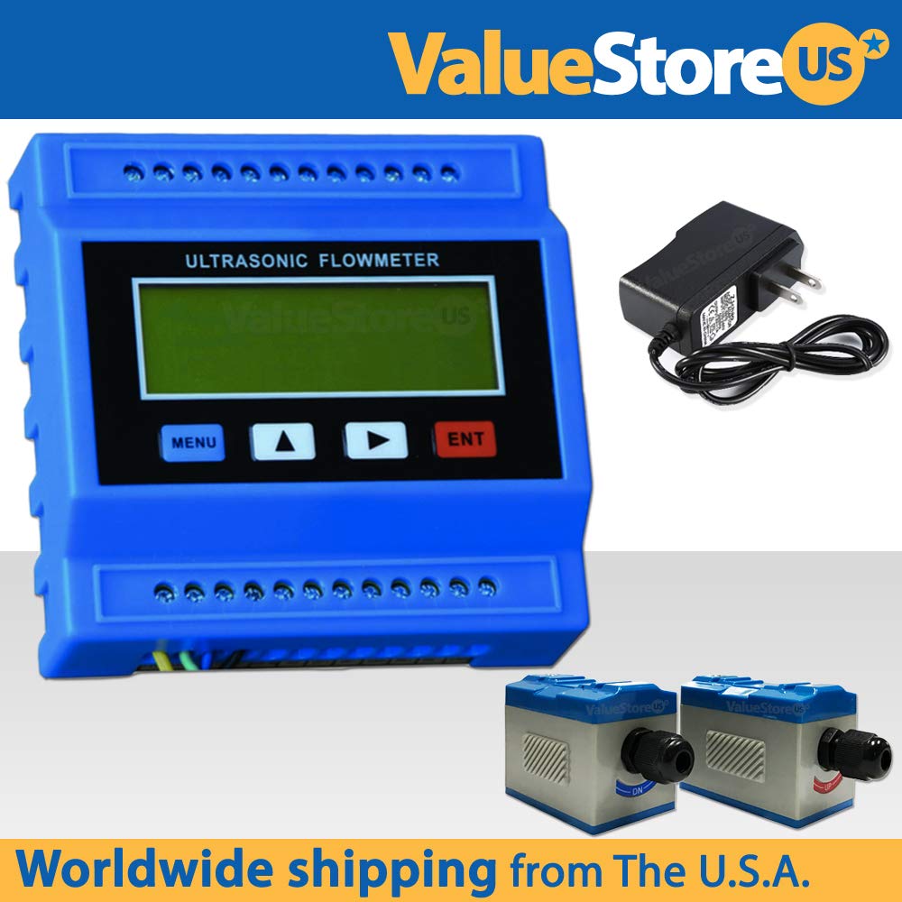 TUF2000MTS2 Ultrasonic Flow Meter Kit with Power Adapter for Pipe