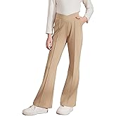 blibean Teen Girls Dress Pants Bell Bottoms School Uniform Leggings Size 6-15 Years