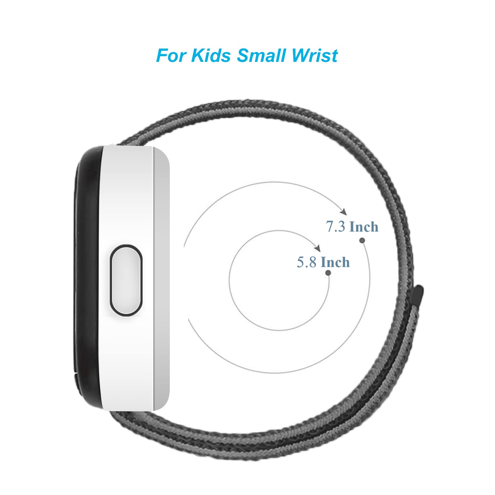 NewJourney Nylon Bands Compatible with SyncUP Kids Watch 2/1 Band, Breathable Hook&Loop Replacement Band for Boys Girls