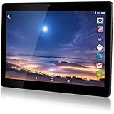 YIERA 10 inch Android 7.0 Tablet Unlocked Pad with Dual SIM Card Slot 10.1" IPS Screen 4GB RAM 64GB ROM 3G Phablet Built-in Bluetooth WiFi GPS Tablets (Metallic Black)