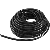uxcell Black 8mm Outside Dia 12M Polyethylene Spiral Cable Wire Wrap Tube