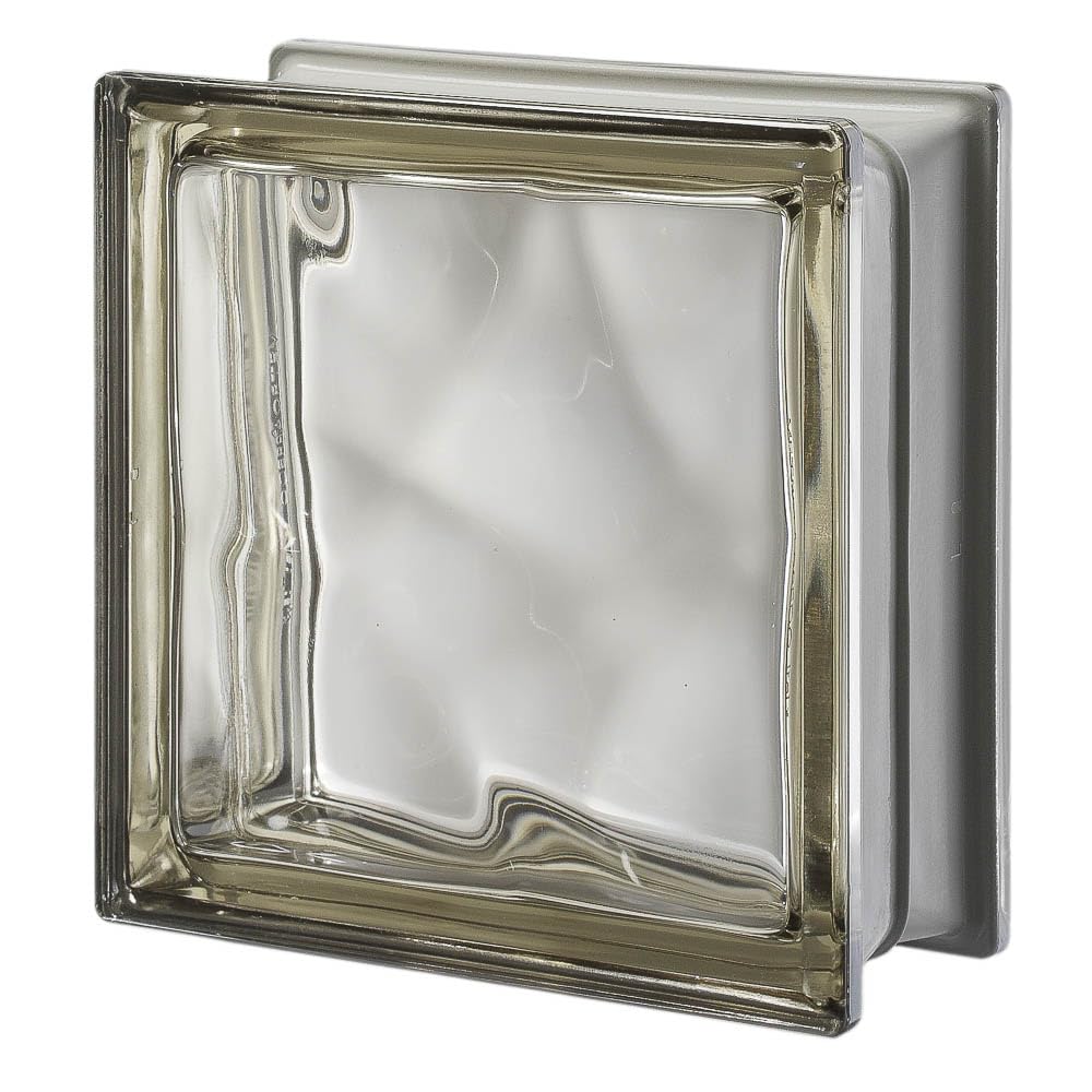 Seves Glass Block Pegasus Metalized Q19 Siena Wave