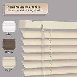SEEYE Cordless Mini Blinds Aluminum Venetian Blind