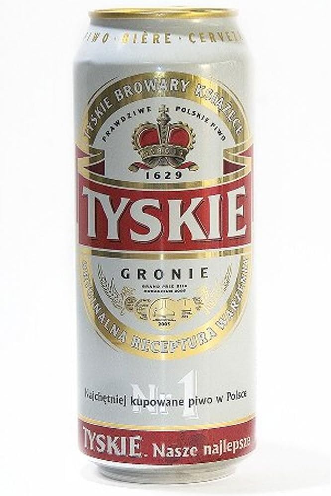 Tyskie Polish Beer (24 x 500ml Cans) Amazon.co.uk Grocery