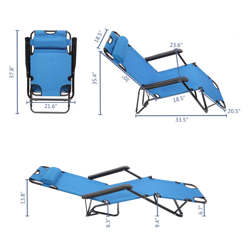 Goujxcy Reclining Camping Chair Portable Zero Gravity Chair Outdoor Folding Lounge Chairs Patio Outdoor Pool Beach Lawn Recliner With Pillow Garden Outdoor Dprd Tasikmalayakab Go Id