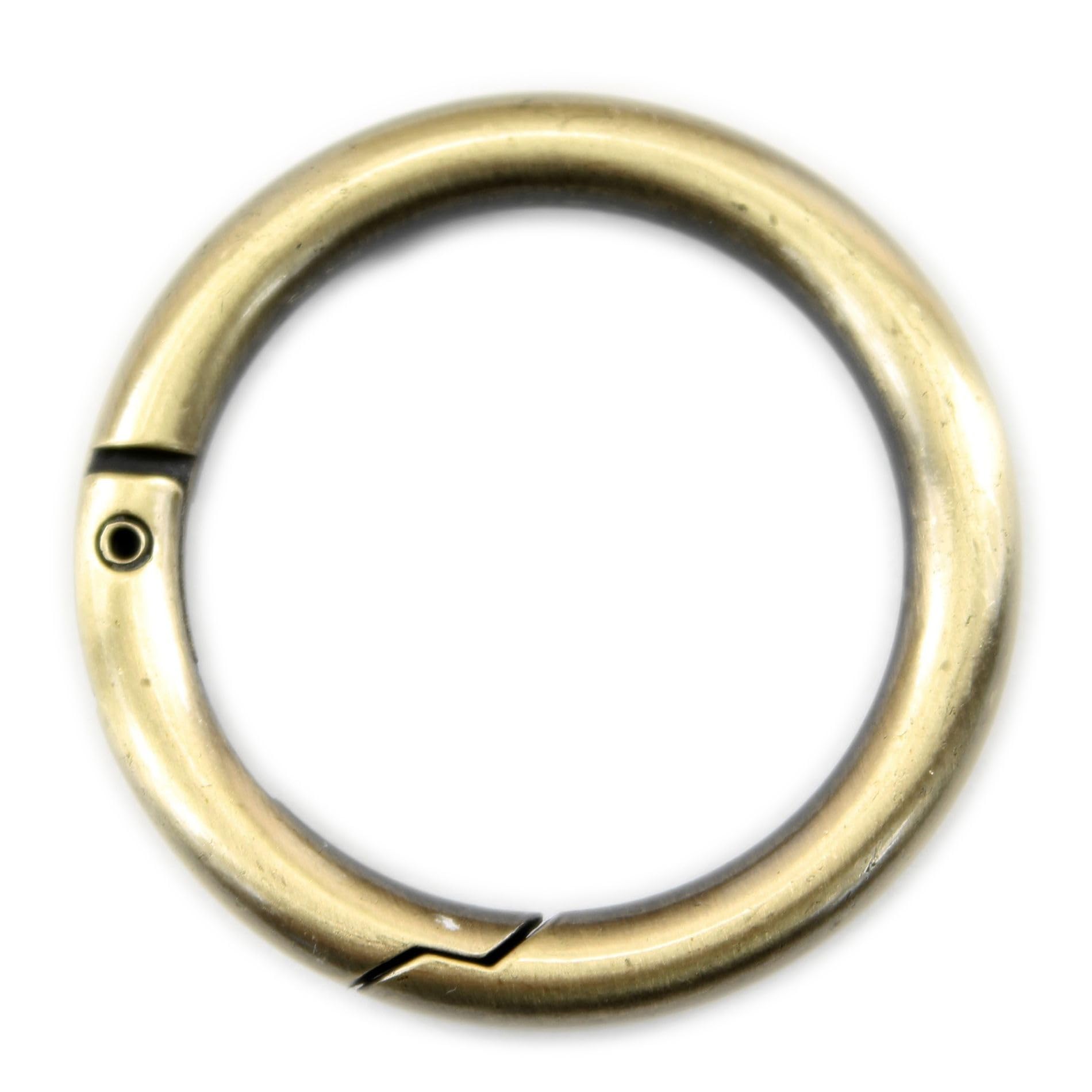 Carabiner shoulder strap replacement parts for handbags briefcases, Brass Carabiner Ring 43 mm, Small