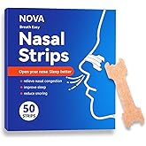 nuSwift Nasal Strips for Snoring Relief, 50 Count – Extra Strength, Drug-Free Nose Strips for Better Sleep, Anti-Snore & Congestion Relief, Comfortable, Easy to Apply, Individually Wrapped