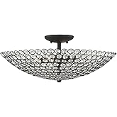 Livex Lighting Cassandra 4 Light Black Ceiling Mount