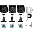 Blink Security Camera Accessory Pack: 3 Protective Casings & Swivel Mounts with Sync Module Outlet | ONLY for 3rd Gen Blink Outdoor (Black)