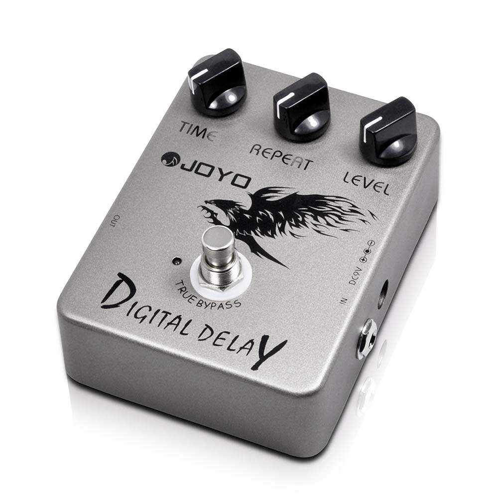 JOYO Digital Delay Effect Pedal for Electric Guitar & Bass - Analog Delay - True Bypass (JF-08)