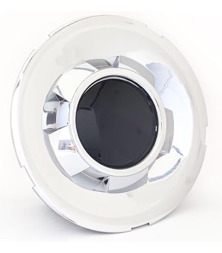4-Piece Wheel Hub Cap Set - Fits Chevy Avalanche, Silverado, Suburban, Tahoe 2009-2014, Replacement For 69597347 & 69574125, Chrome With Emblem