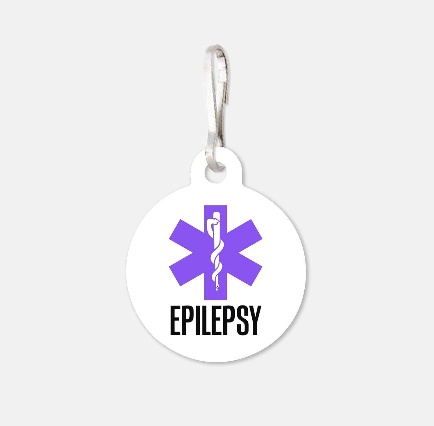 Medical Alert Tag Epilepsy Pack Zipper Pull Charms