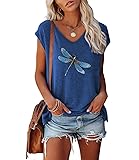 JNIFULI Women's Graphic Tees Casual Summer Funny