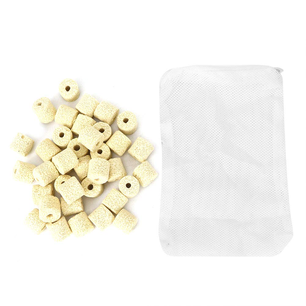 Pssopp Aquarium Filter Media Ceramic Rings for Biological Filtration and Bacteria Growth Support in Fish Tanks