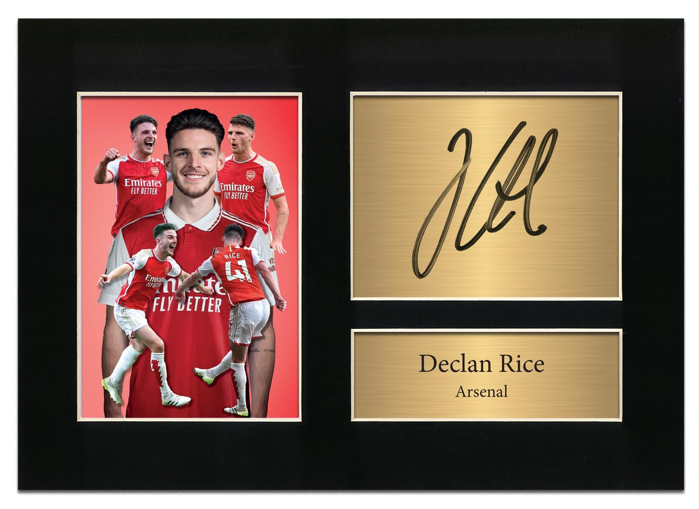 Declan Rice Arsenal Autograph Player Photo Signed A4 Printed Autograph Memorabilia Reproduction Print Picture Display The Gunners No141