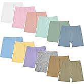Boyiee 12 Pack Girls Shorts Toddler Bike Shorts Dance Gymnastics Yoga Safety Active Under Dress Pants