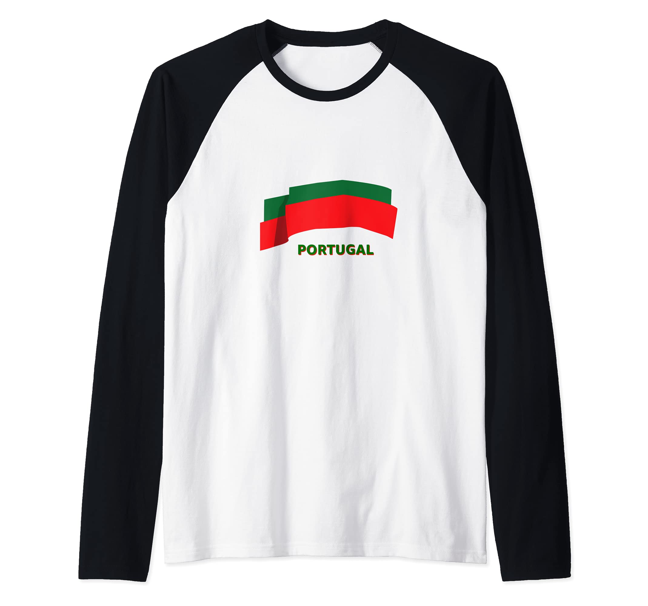 Flag Portugal Raglan Baseball Tee