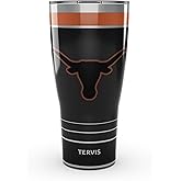 Tervis Traveler Texas Longhorns - Night Game Triple Insulated Tumbler Travel Cup Keeps Drinks Cold & Hot, 30oz, Stainless Steel