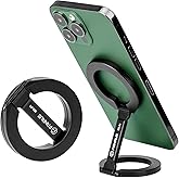 Magnetic Ring Phone Holder for iPhone 16,Double Ring Adjustable Cell Phone Stand,Magnetic Phone Holder 360° Rotation Portable Mount for iPhone 15 14 13 12 Pro Max,Mag/Safe Case,Gym,Golf Cart
