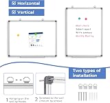 DOLLAR BOSS Large Whiteboard 118x88 cm Magnetic Wall Board with Tray view 3