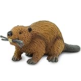 Safari Ltd. Beaver Figurine - Detailed 4" Plastic