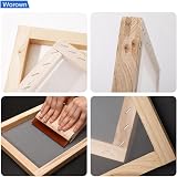 Worown 23 Pack Screen Printing Kit with Frames, Squeegees & Accessories view 4