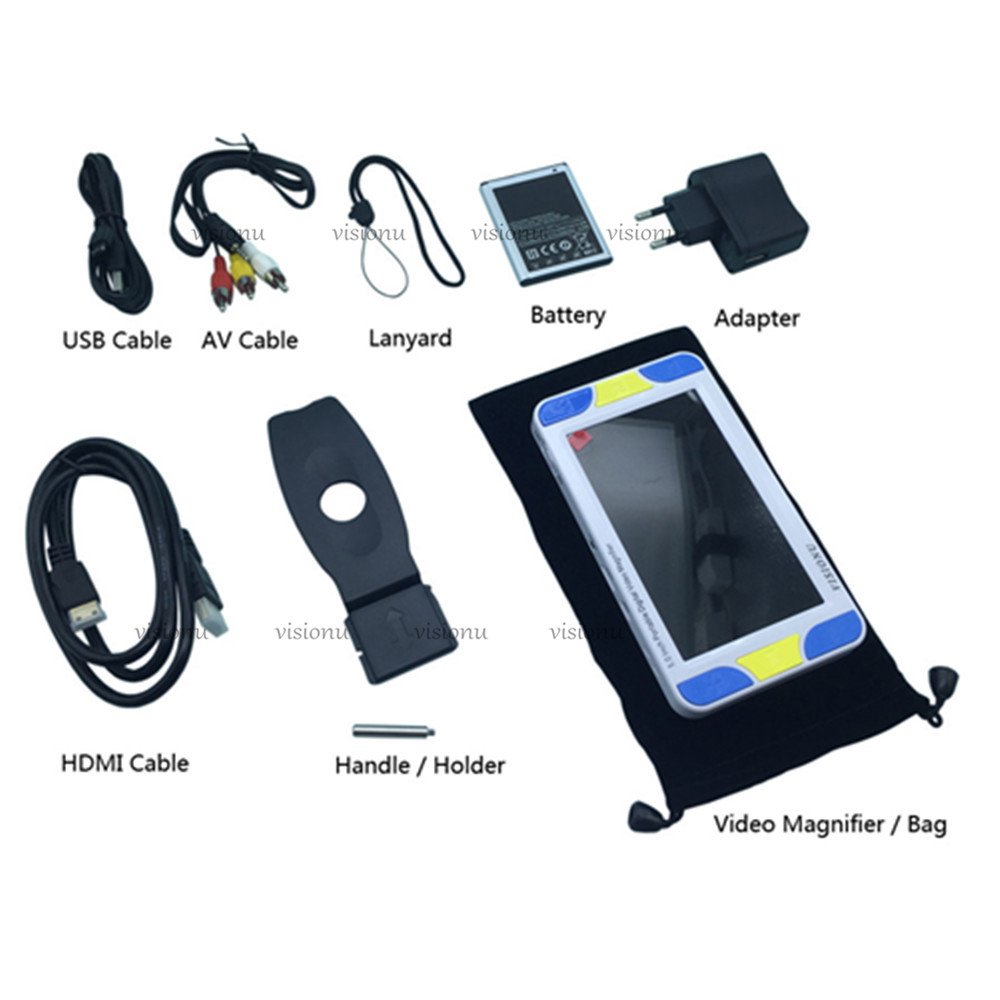 5 Loupe Électronique Portable avec Poignée Vision de Près et De loin 4X