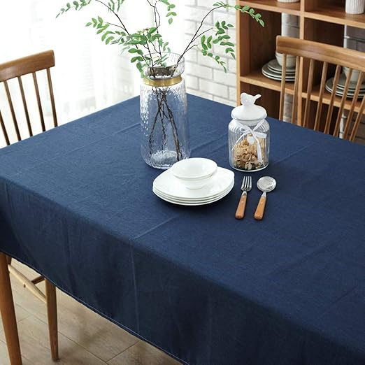 Morbuy Tischdecke Garten, Volltonfarbe Weihnachten abwaschbar Tischtuch Leinentischdecke Pflegeleicht Fleckschutz Farbe & Grö