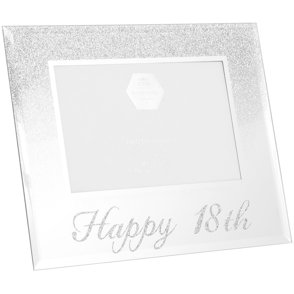 Photo Frame | Silver Happy 18th Bday | 1 Piece - 4x6