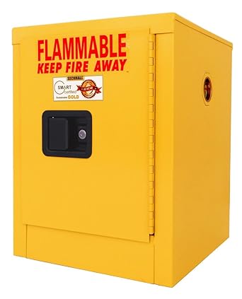 Securall A102 Flammable Safety Cabinet 4 Gallon Cap 18 Gauge