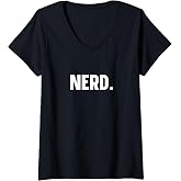 Womens NERD Funny Tee Nerd V-Neck T-Shirt